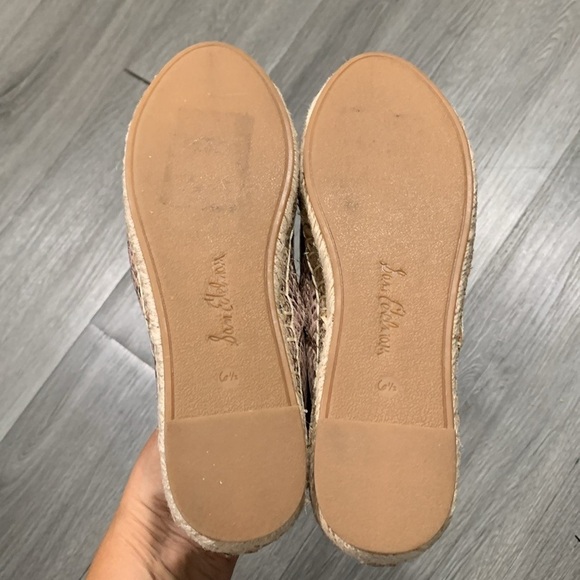 Sam Edelman Khloe Slip-On Espadrille Multi Snake Print Leather Flats size 6.5 - Picture 8 of 9